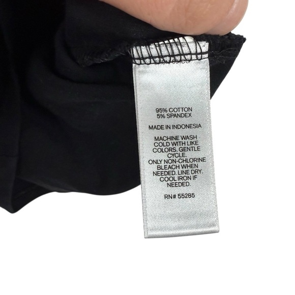 Express Women’s Classic Crewneck Cropped Wide Strap Tank Black XS - Picture 4 of 5